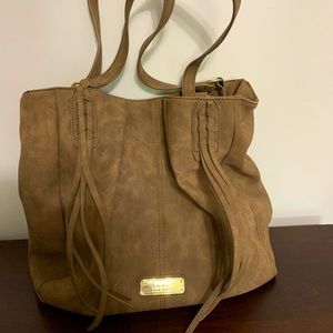 NICOLE MILLER Light Brown Tote Bag Purse